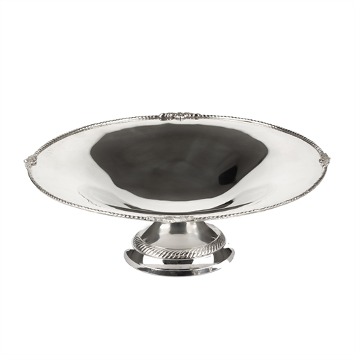 Ваза для фруктов на ножке 29 см Royal Family серебряная ББ79259 - фото 97976