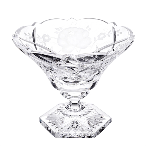 Ваза для конфет на ножке 18 см "Роза" ББ50510 - фото 97994