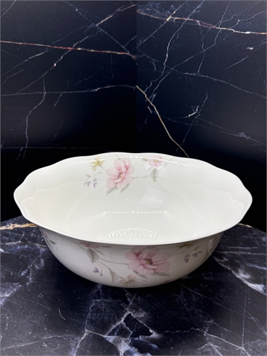 Салатник круглый 23 см Розовые цветы, Royal Classics 000862 - фото 98675