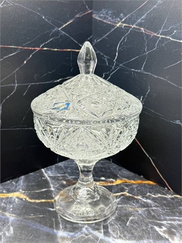 Конфетница Miranda 24 см на ножке, с крышкой, Crystalite Bohemia 000932 - фото 98683
