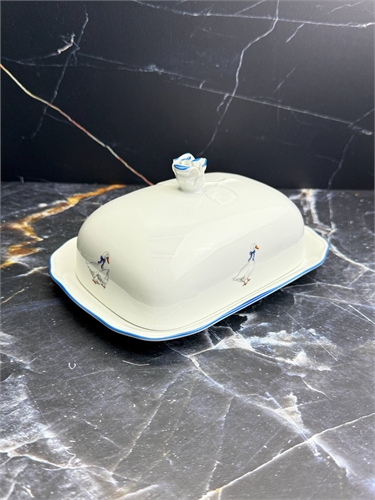Масленка большая / на 250 гр / Гуси / Dubi 001566 - фото 98716