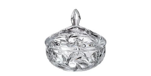 Конфетница с крышкой "NOVA OLD  Pinwheel", 15 см Crystal BOHEMIA БСС0452 - фото 98888