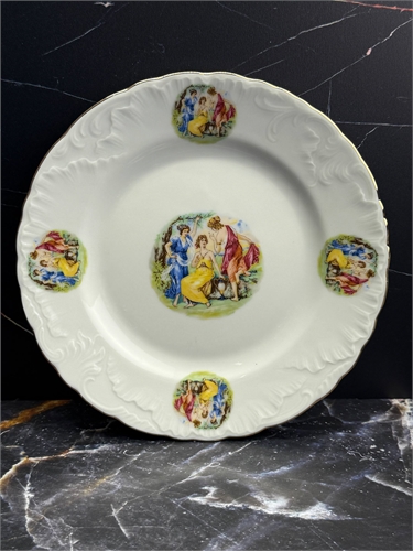 Тарелка мелкая 25 см Rococo, декор "Мадонна" Cmielow 001649 - фото 99153