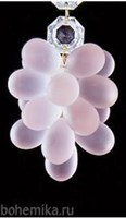Виноградная подвеска "большая гроздь" розовая