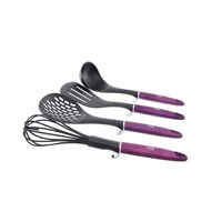 Bh-6240 royal purple metallic line набор кухонных принадлежностей 4пр.