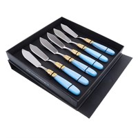 Набор столовых ножей для рыбы domus victoria gold (6 шт)