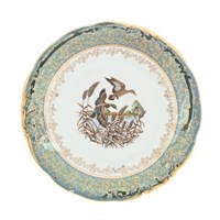 Блюдо круглое Sterne porcelan Охота Зеленая 30 см