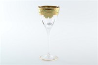 Набор бокалов для вина Astra Gold Natalia Golden Turquoise D. 250мл (6 шт)