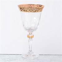Набор бокалов для вина Bohemia Gold Махарадже Кристина 220мл (6 шт)