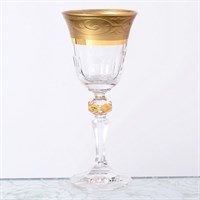 Набор рюмок Кристина для водки Bohemia Gold Махарадже матовая 60мл(6 шт)