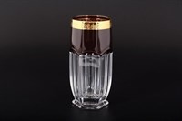 Набор стаканов для воды Bohemia Gold Сафари Рубин 300 мл(6 шт)