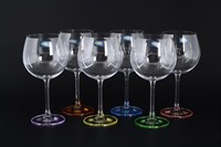 Набор бокалов для вина Crystalite Bohemia Colibri/Gastro Арлекино 570мл (6 шт)