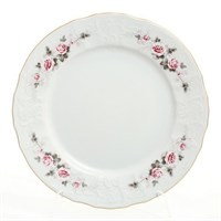 Набор тарелок Bernadotte "Бледная роза, золото" 25 см (6 шт)