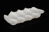 Поднос для яиц Queen's Crown Белый узор 25 см