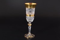 Набор фужеров для шампанского хрусталь с золотом Bohemia Max Crysta 150 мл(6 шт)