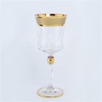 Набор бокалов для вина Crystalite Bohemia Матовая полоса Грейс 220мл (6 шт)