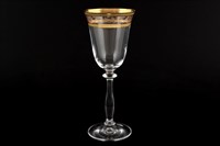 Набор бокалов для вина Bohemia Золотой лист Анжела 185мл (6 шт)