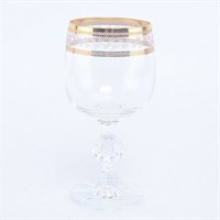 Набор бокалов для вина Crystalex Bohemia Золотой Лист 190мл (6 шт)