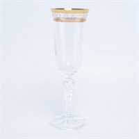 Набор фужеров для шампанского Crystalex Bohemia Кристина Золотой Лист V-D 150 мл(6 шт)