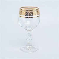 Набор бокалов для вина Crystalex Bohemia Клаудиа Золото 150мл (6 шт)
