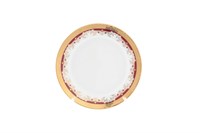 Набор тарелок Thun Кристина красная лилия 17 см(6 шт)