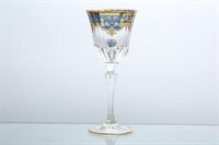 Набор бокалов для вина Astra Gold Natalia Golden Blue Decor 220мл (6 шт)