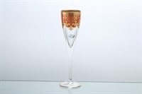 Набор фужеров для шампанского Astra Gold Natalia Golden Red Decor 170мл(6 шт)