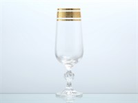 Набор фужеров для шампанского Bohemia Gold Клаудиа Золото V-D 180 мл(6 шт)