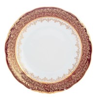 Блюдо круглое Sterne porcelan Красный лист 30 см