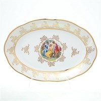 Блюдо овальное Sterne porcelan Мадонна Перламутр 33 см
