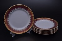 Набор тарелок Констанция Рубин Золотой орнамент 19 см (6 шт)