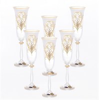 Анжела набор бокалов для шампанского Bohemia Star Crystal 190 мл(6 шт)