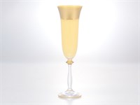 Анжела набор фужеров для шампанского AS Crystal Матовая полоса 190 мл(6 шт)