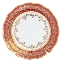 Набор тарелок Sterne porcelan Красный лист 17 см(6 шт)
