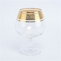 Набор бокалов для бренди Crystalex Bohemia Клаудиа Золото V-D 250 мл(6 шт)