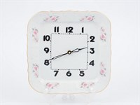 Часы квадратные Bernadotte Бледная роза, золото 26 см