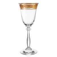 Набор фужеров для шампанского Crystalex Bohemia Анжела Золото V-D 185 мл (6 шт)