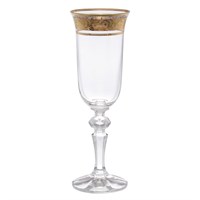 Набор фужеров для шампанского Bohemia Кристина Золото 150мл (6 шт)
