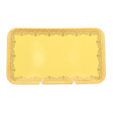 Блюдо прямоугольное Falkenporzellan Maxim Square - Lillet Yellow Gold 35 см