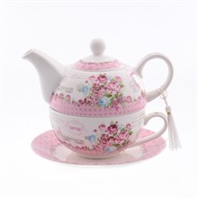 Набор Royal Classics 3 предмета (чайник + кружка + блюдце) Розы