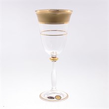 Набор бокалов для вина Анжела Star Crystal Лепка прозрачная 250мл (6 шт)
