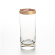 Набор стаканов для воды королевский Crystalite Bohemia Матовая полоса 300мл (6 шт)