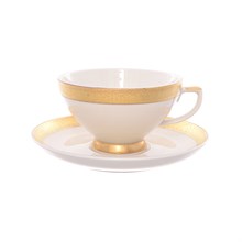 Набор чайных пар Falkenporzellan Cream Gold 3064 220 мл (6 пар)