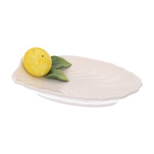 Блюдо ракушка Annaluma Лимоны 20*16 см