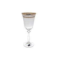 Набор бокалов для вина Crystalex Bohemia Золотой Лист V-D 250 мл(6 шт)