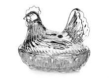 Хрустальная вазочка "Курица" 21,5 см Crystal Bohemia