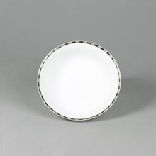 Салатник круглый "Opal" 23 см; декор "Платиновые пластинки"; отводка платина