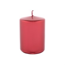 Свеча классическая Adpal 10/7 см металлик красный