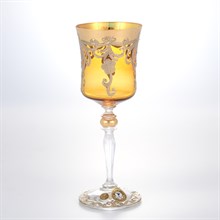 Грейс набор бокалов для вина Bohemia лепка золотая E-S
