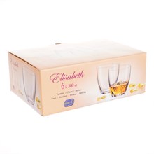 Набор стаканов для виски Crystalex Bohemia Розовый Арлекино 300мл (6 шт)